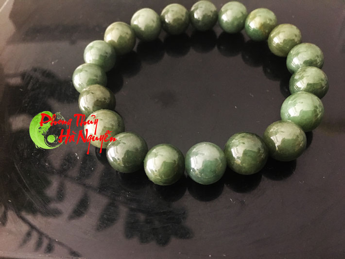 vòng tay đá ngọc cẩm thạch xanh 10 ly